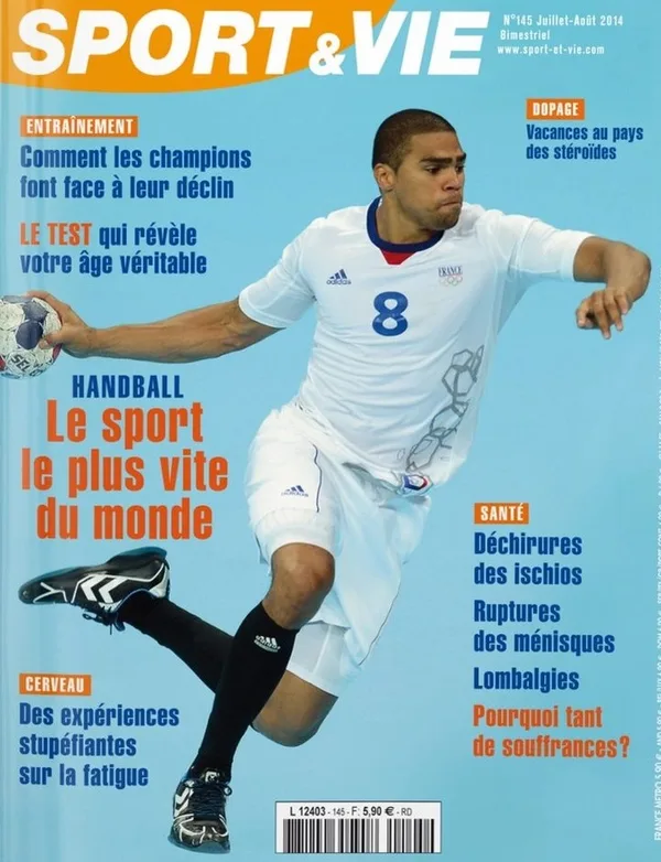 Couverture Sport & Vie n° 145 — Handball, le sport le plus vite du monde