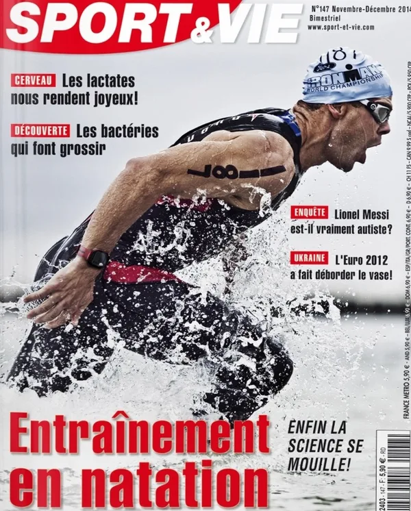 Couverture Sport & Vie n° 147 — Entraînement en natation: enfin la science se mouille